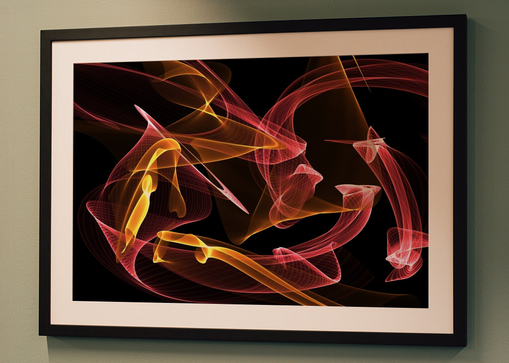 Abstraktes Linienspiel