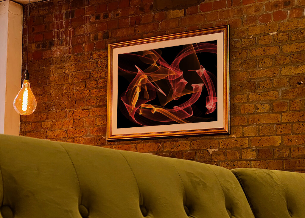 Abstraktes Linienspiel