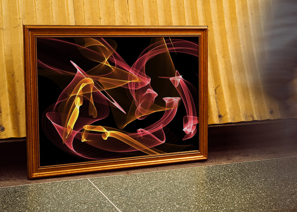 Abstraktes Linienspiel