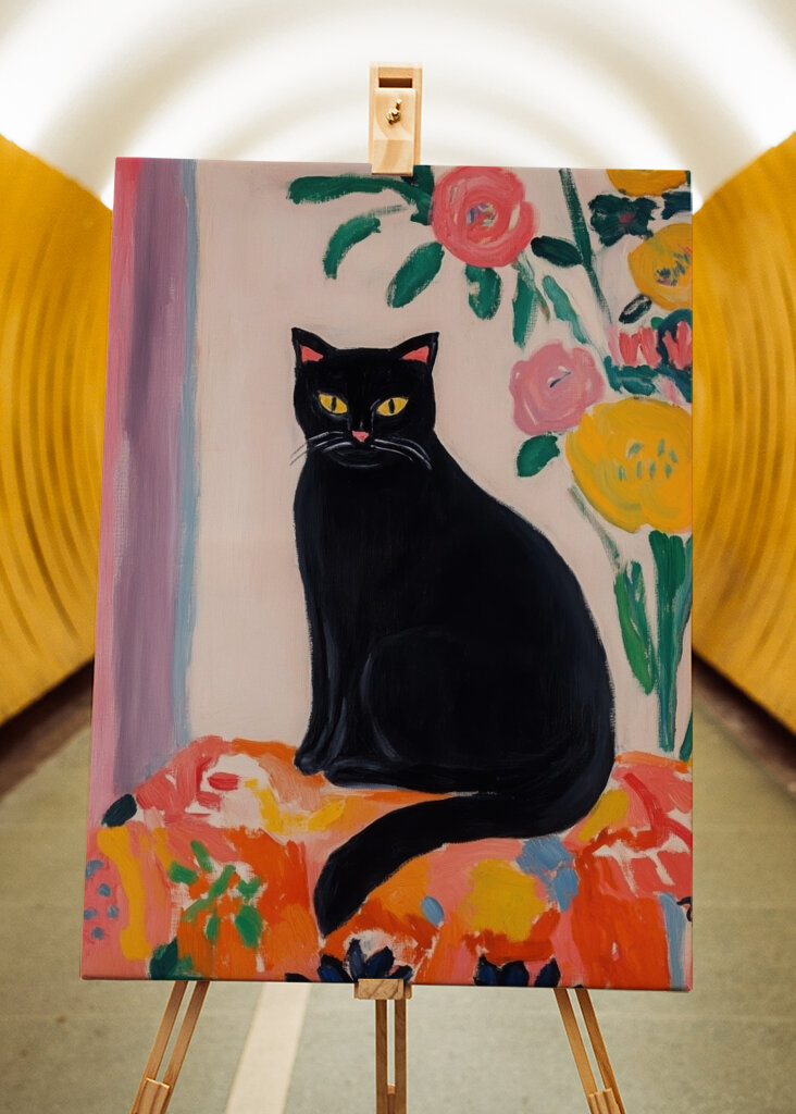 Cat "Matisse Style" 