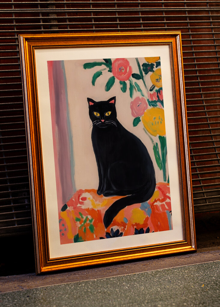 Cat "Matisse Style" 