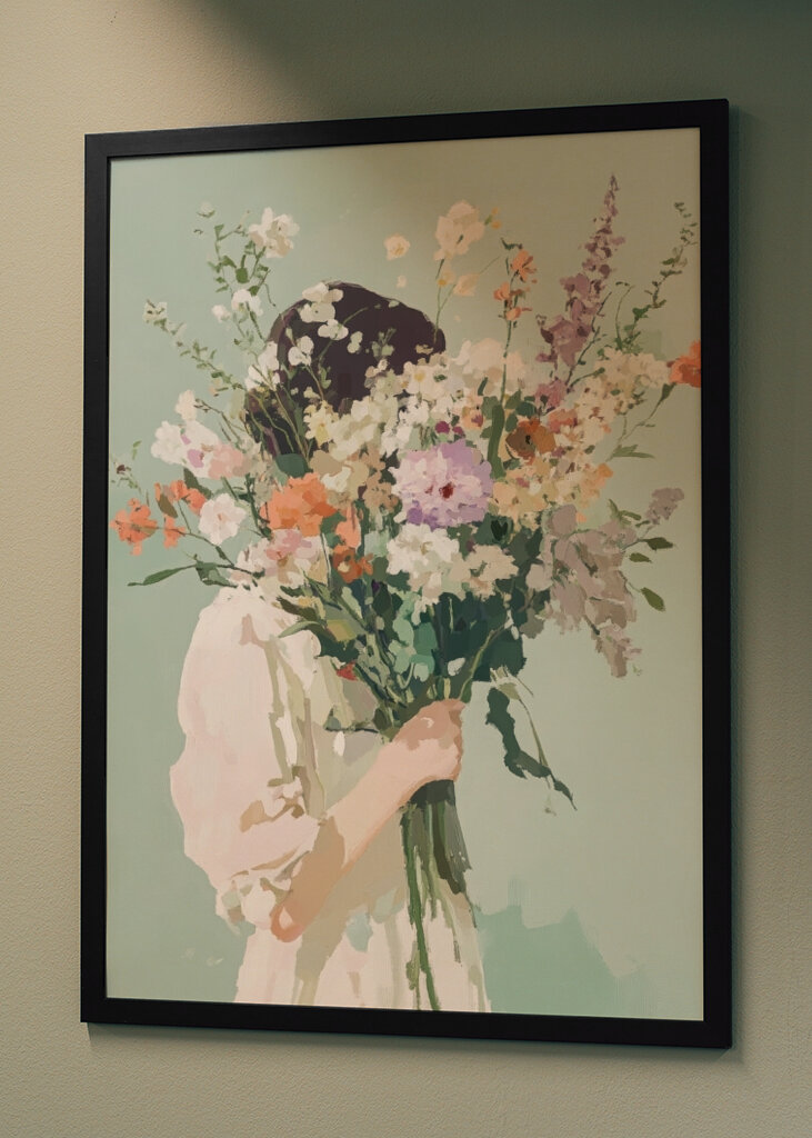 Bouquet of blue flowers