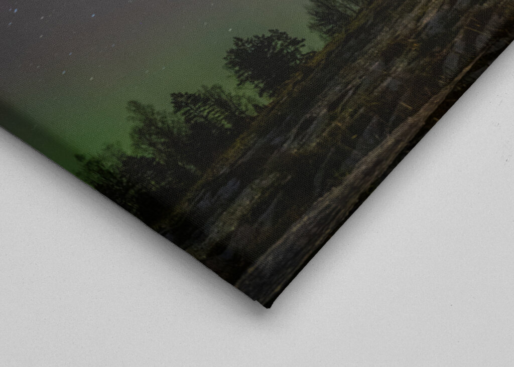 Svensk hus med stjernehimmel