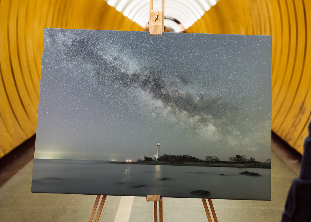 Die Milchstraße über dem großen Erik