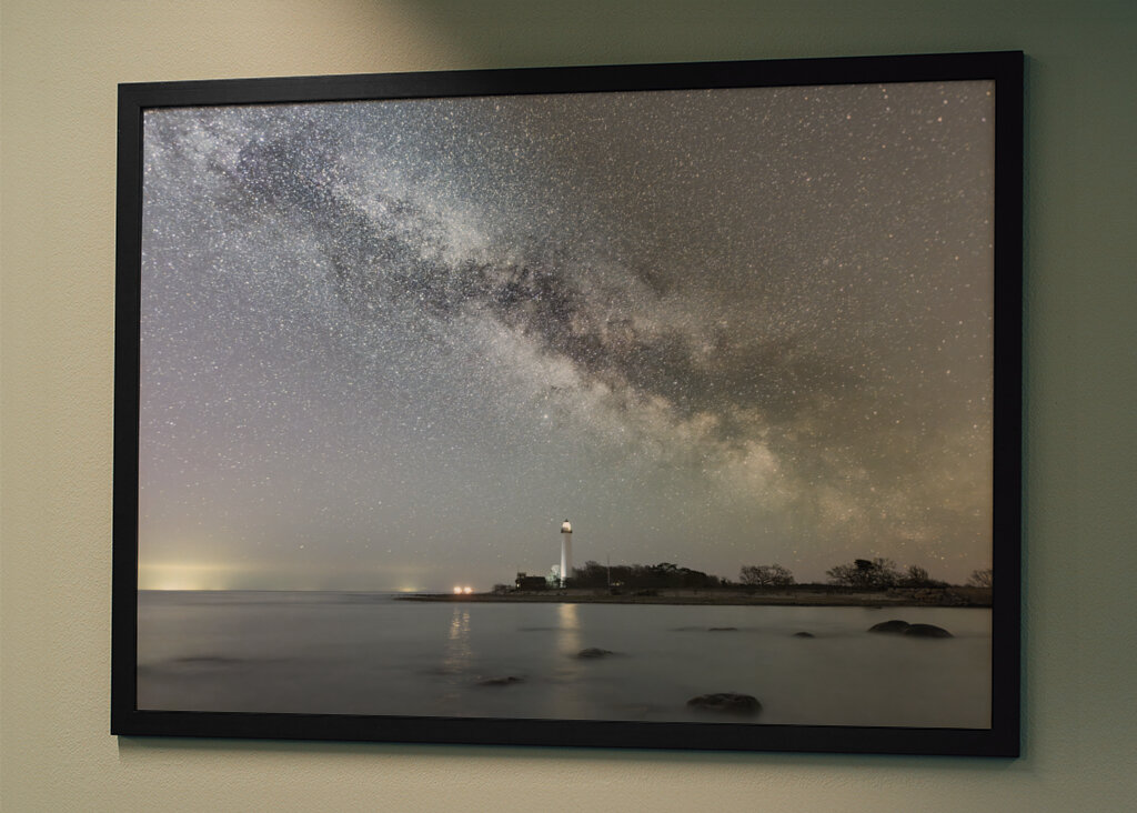 Die Milchstraße über dem großen Erik