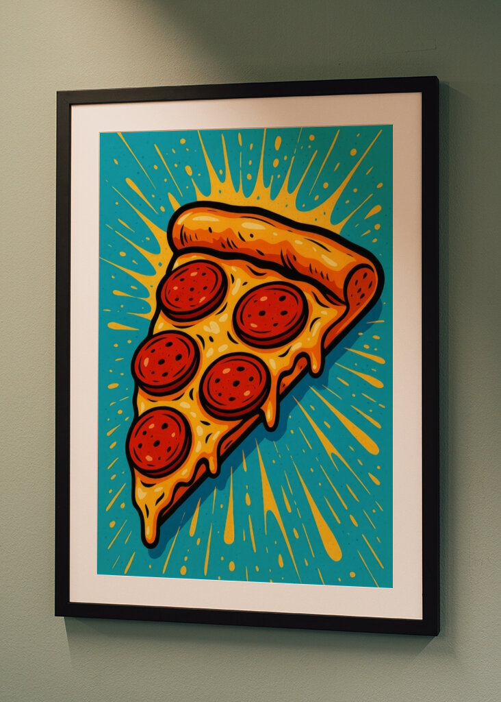 Pizza Pepperoni Pop Art
