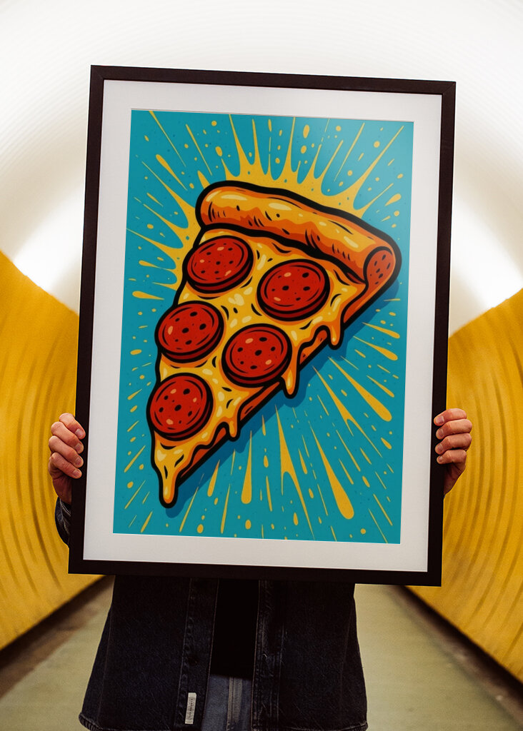 Pizza Pepperoni Pop Art