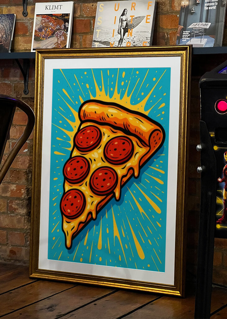 Pizza Pepperoni Pop Art