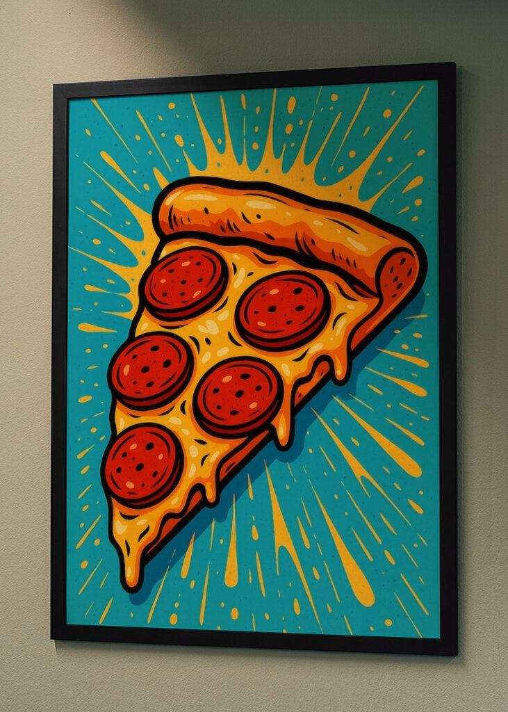 Pizza Pepperoni Pop Art