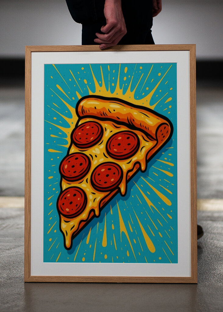 Pizza Pepperoni Pop Art