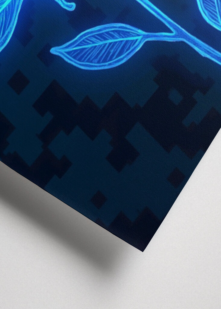 Lightning blue flower