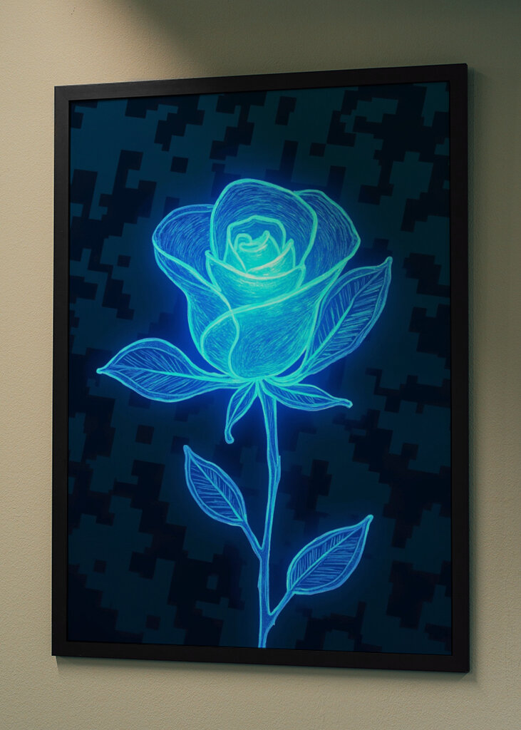 Lightning blue flower