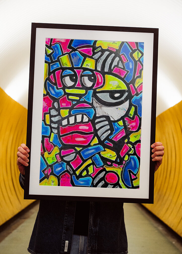 Fargerik sztuka pop art kubizm