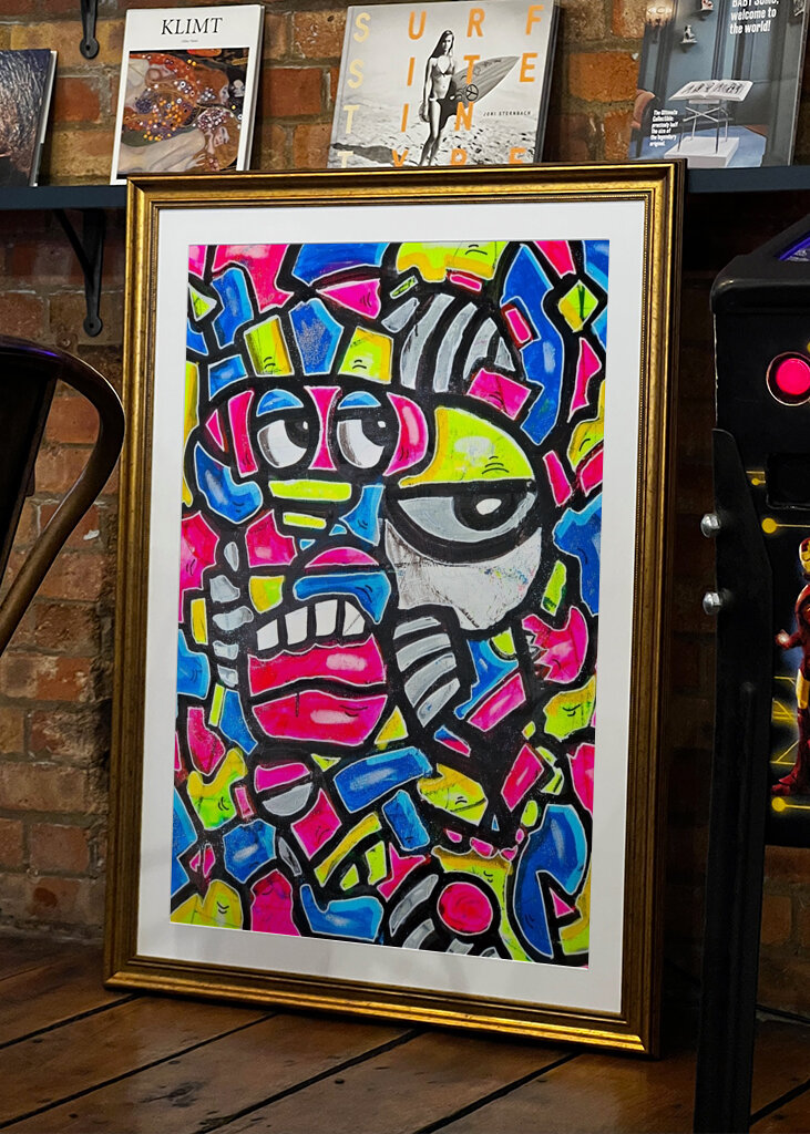 Fargerik sztuka pop art kubizm