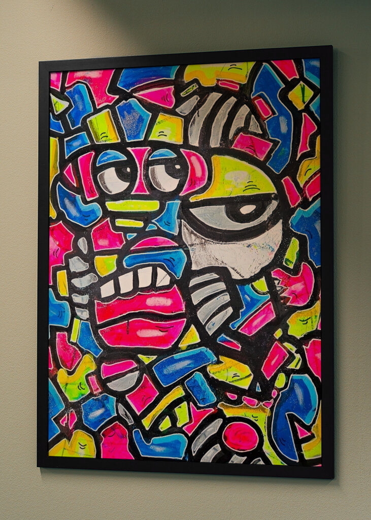 Fargerik sztuka pop art kubizm