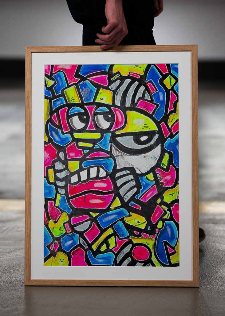 Fargerik sztuka pop art kubizm