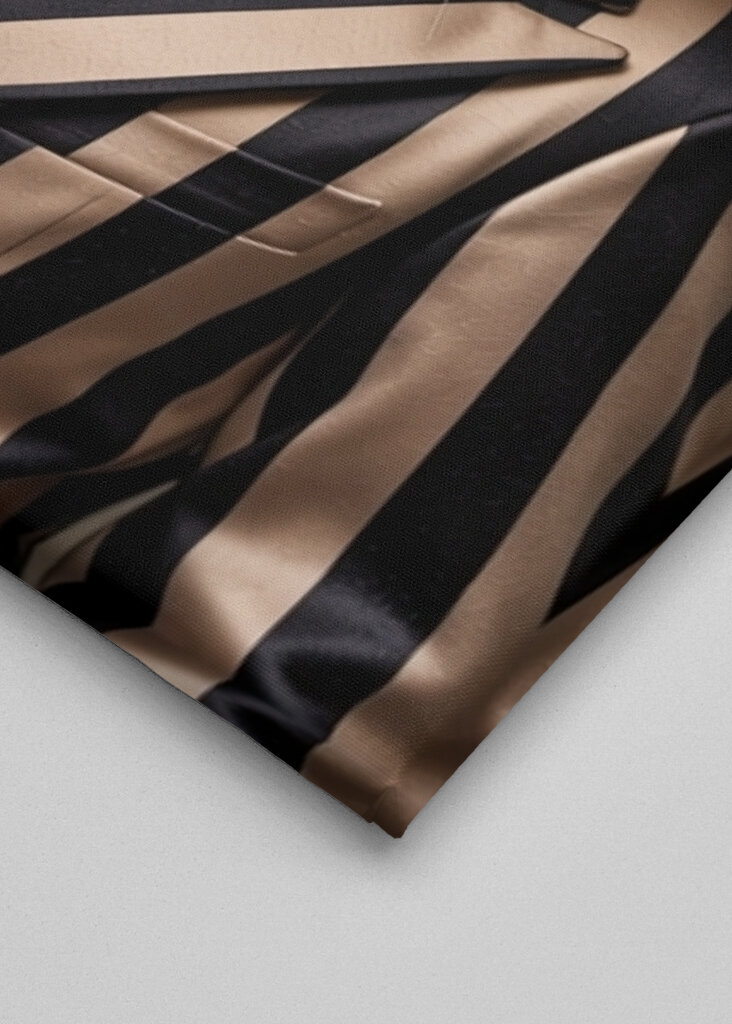 Dapper Rabbit in Striped Suit