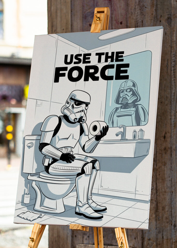 Usa la Forza – Arte del bagno