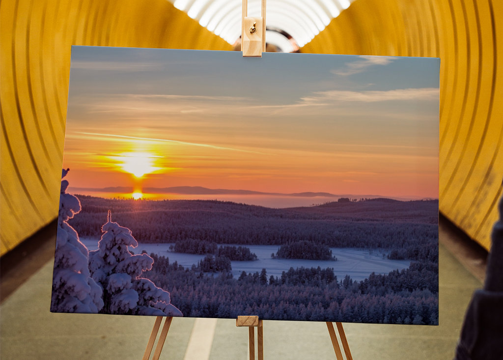 Západ slunce nad Dalaskogem