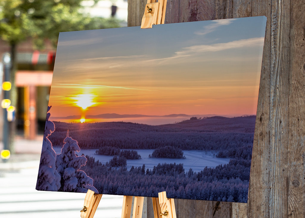 Západ slunce nad Dalaskogem