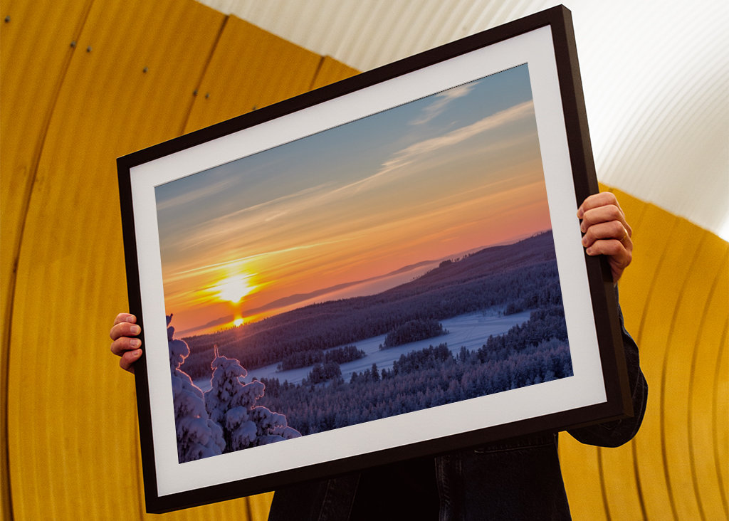 Západ slunce nad Dalaskogem