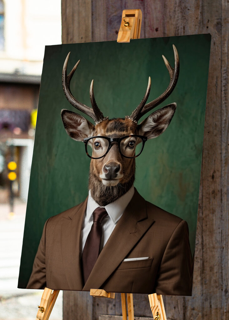 Deer in Brown Suit