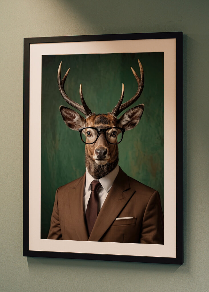 Deer in Brown Suit