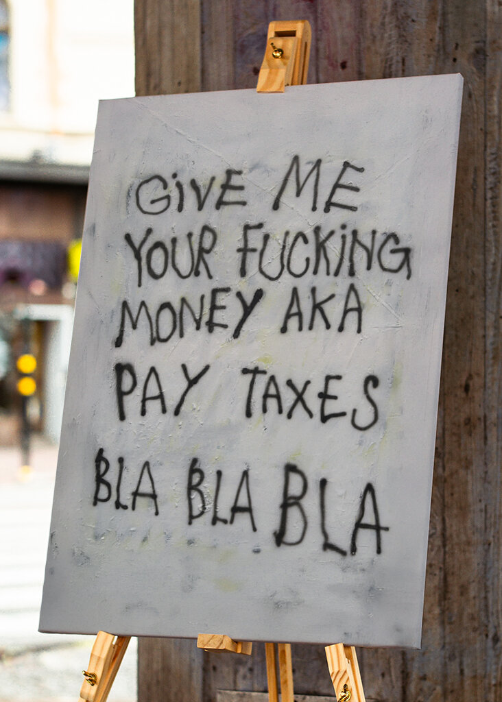 Pay taxes bla bla bla