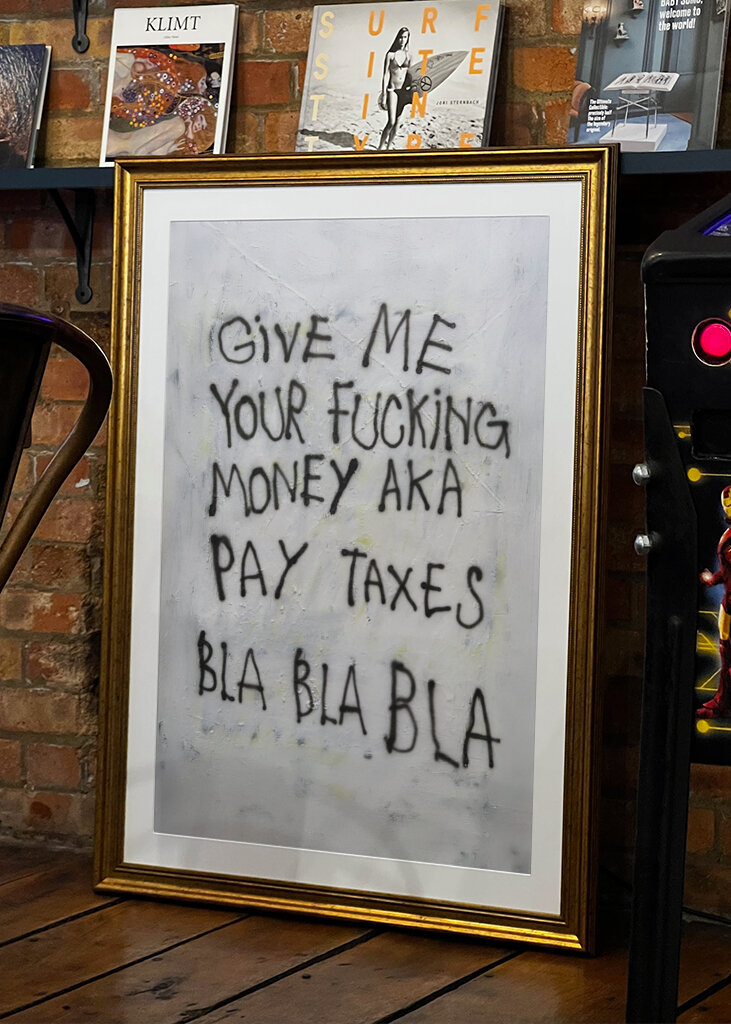 Pay taxes bla bla bla