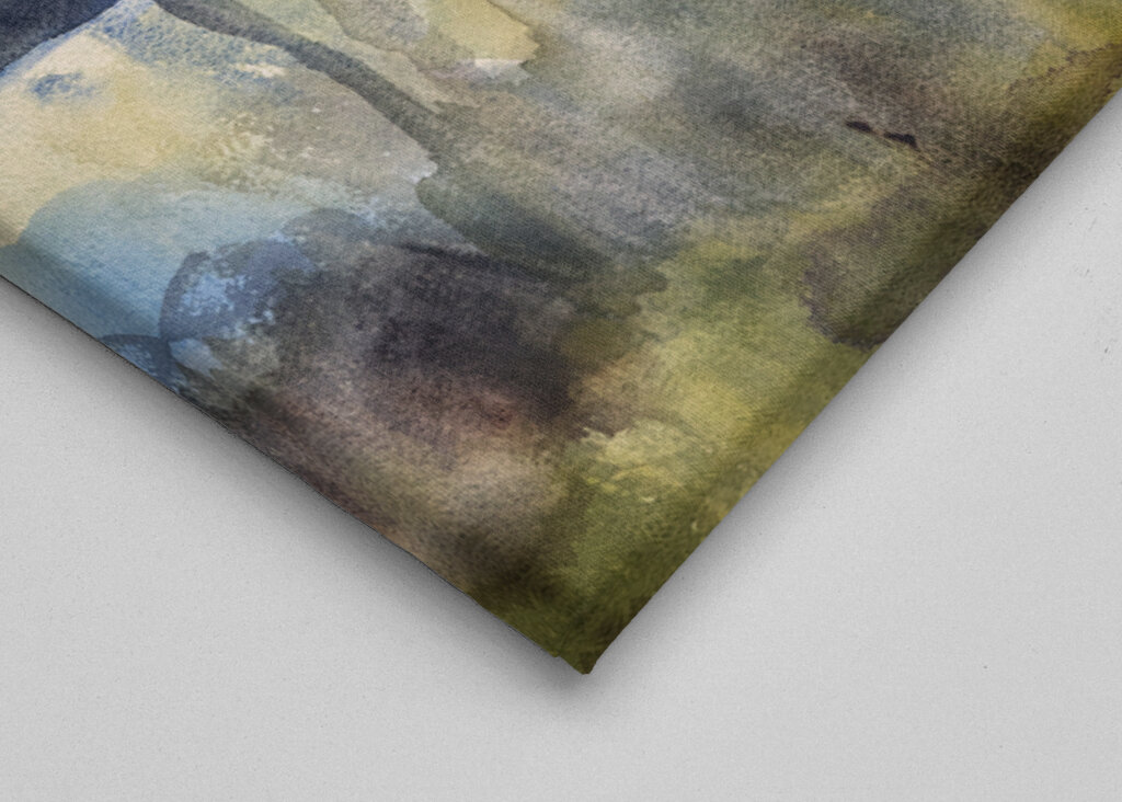 Watercolor Misty Forest