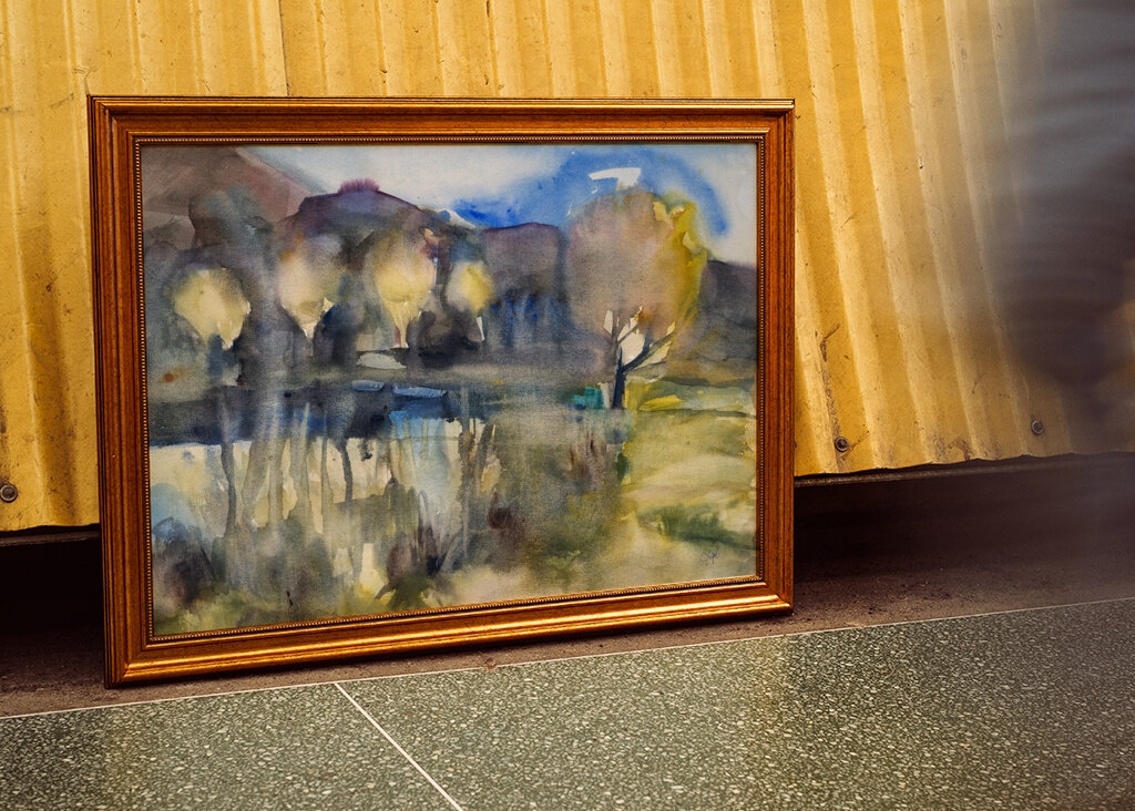 Watercolor Misty Forest