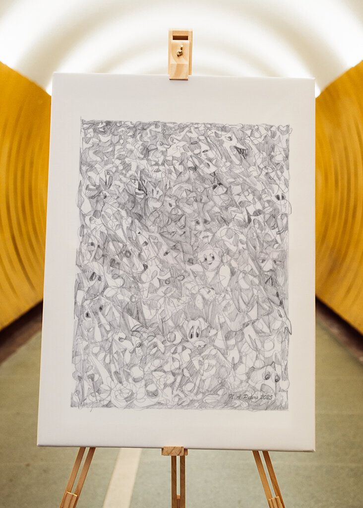 Gesichter mit Bleistift