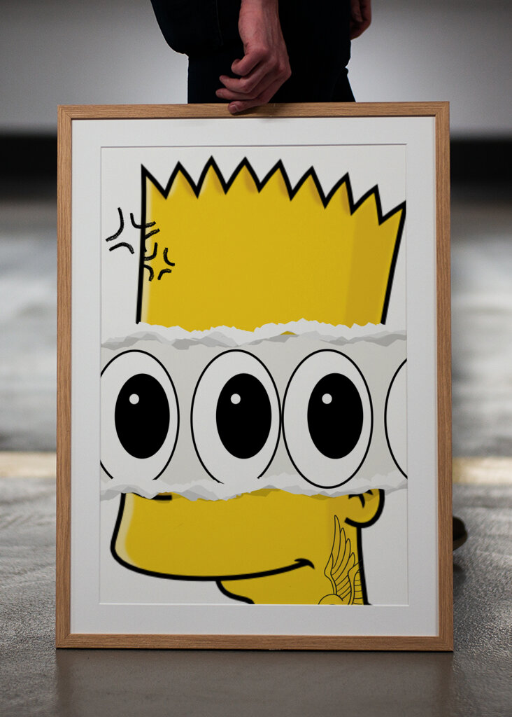 collage de dibujos animados