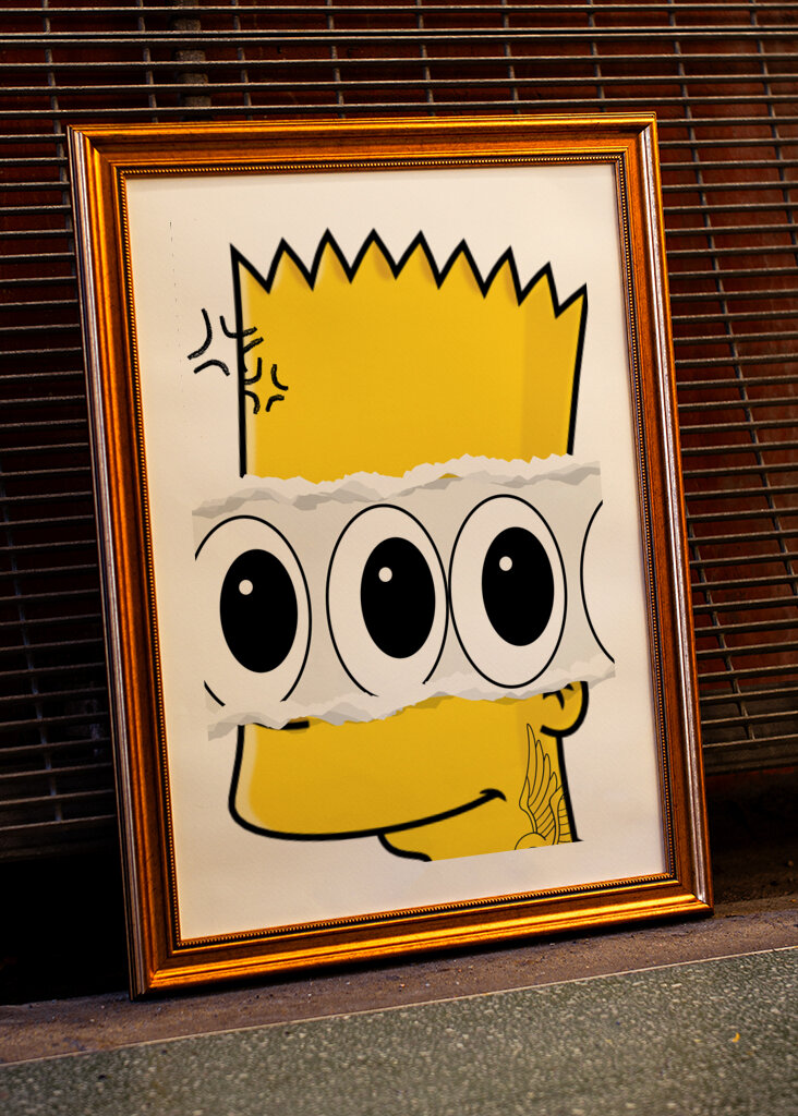 collage de dibujos animados