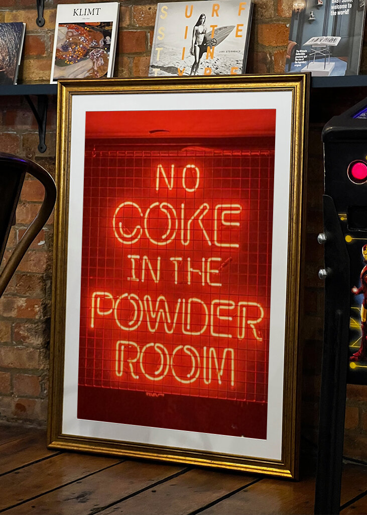 No coke in the powder room