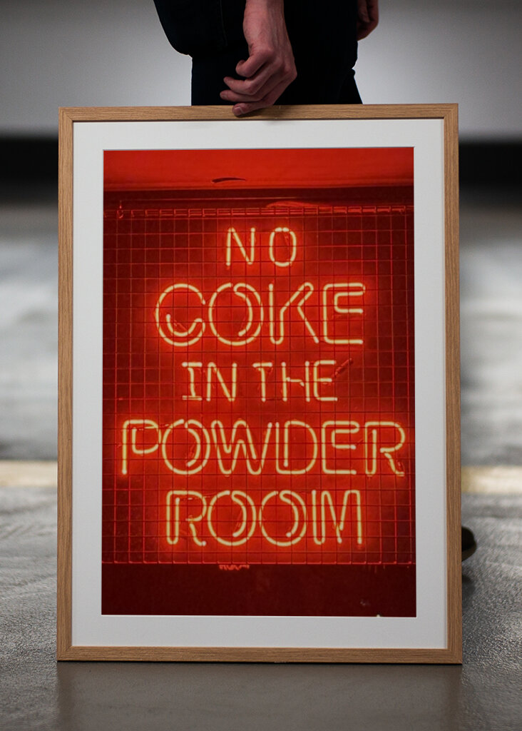 No coke in the powder room