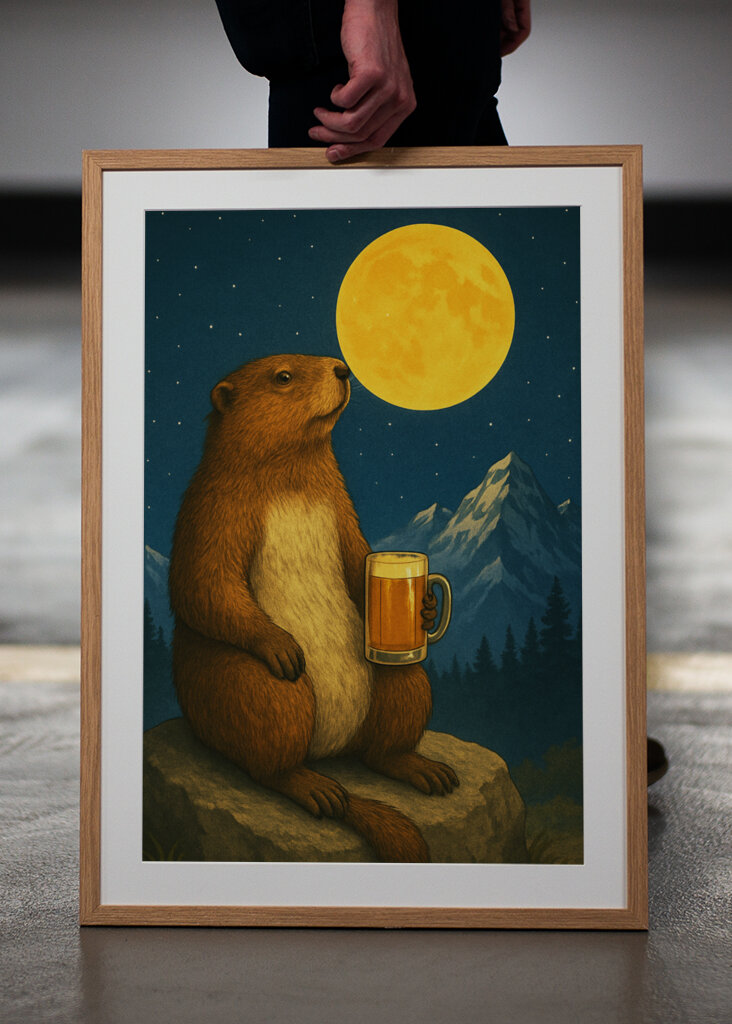 Meerschweinchen im Mondlicht 