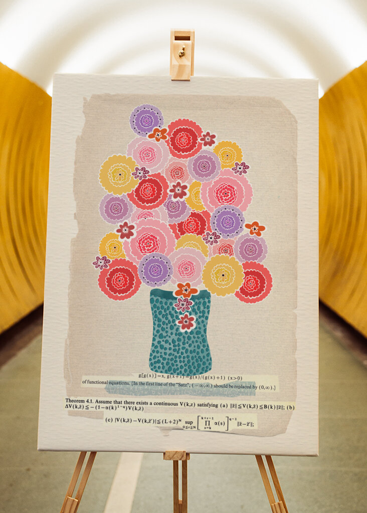 Colourful Flowers In Vase 