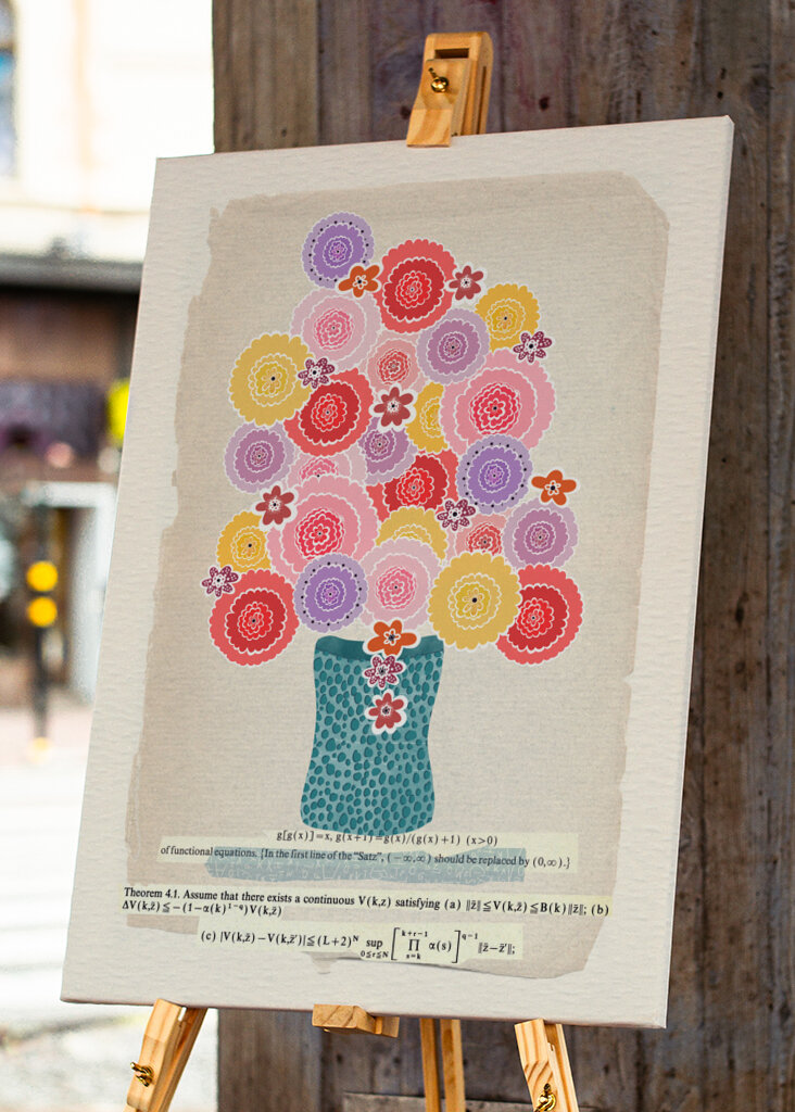 Colourful Flowers In Vase 