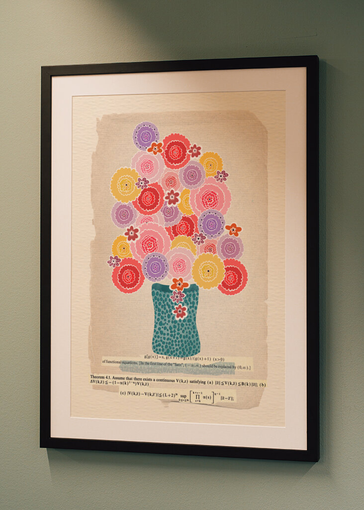 Colourful Flowers In Vase 