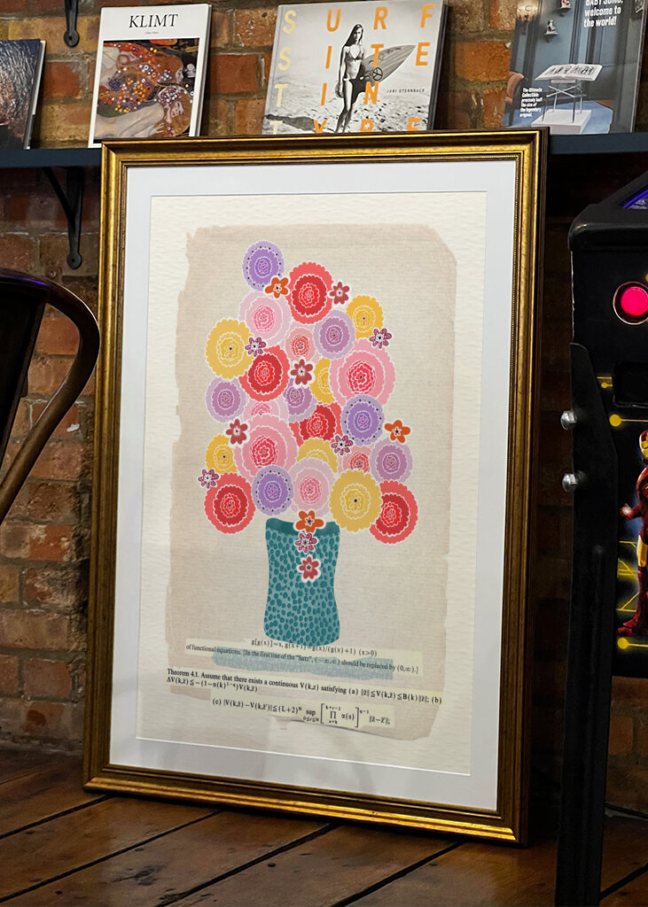 Colourful Flowers In Vase 