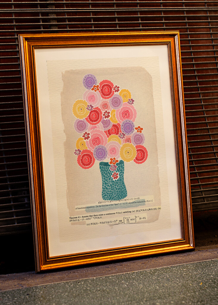 Colourful Flowers In Vase 