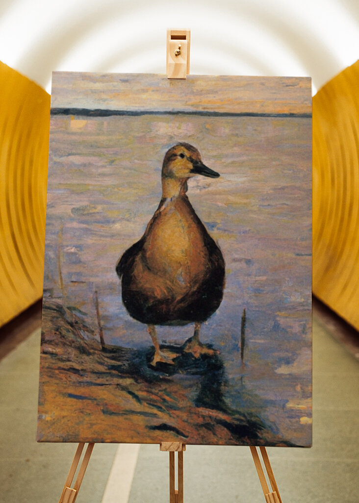 Early Morning Maschsee Duck