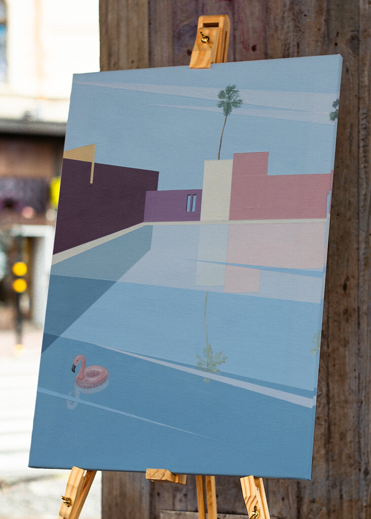 Char flamboyant rose