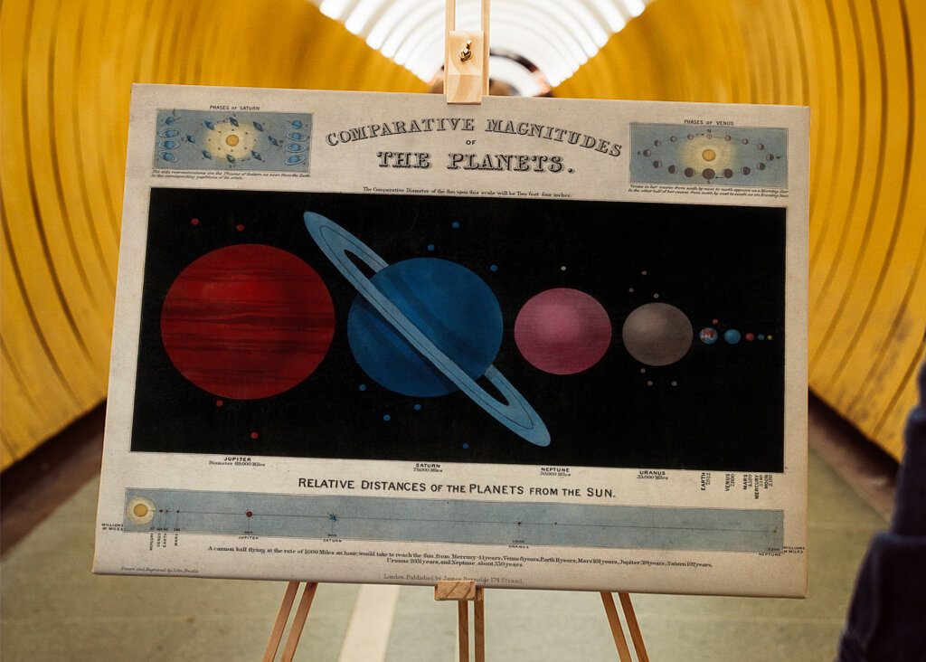 Vintage Planeter Illustration