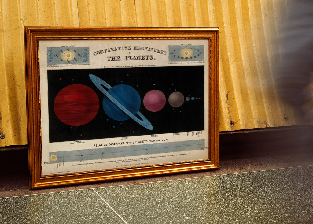 Vintage Planeter Illustration