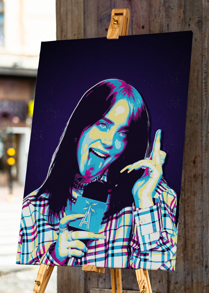 Billie eilish arte retrò