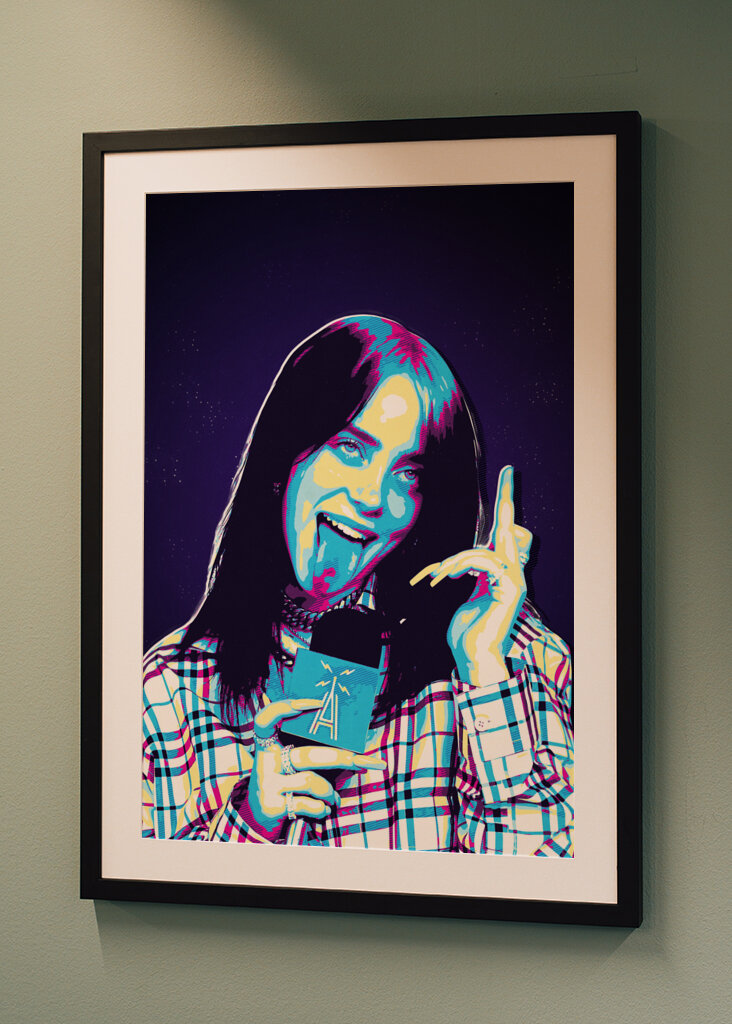 Billie eilish arte retrò
