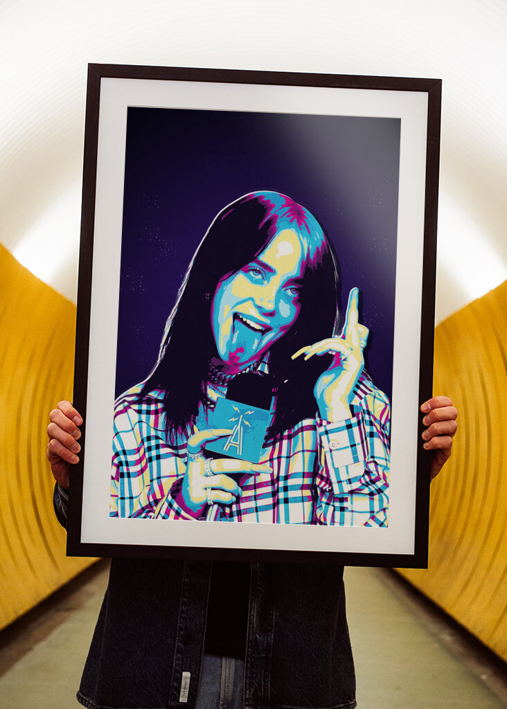 Billie eilish arte retrò
