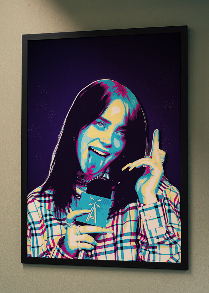 Billie eilish arte retrò